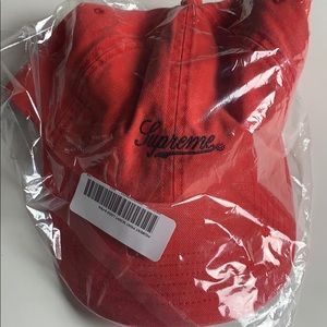 Supreme Pigment Print Script Logo Red